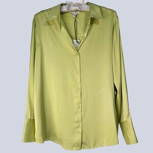Maison d'Amélie Paris Chartreuse Satin Blouse | Size M